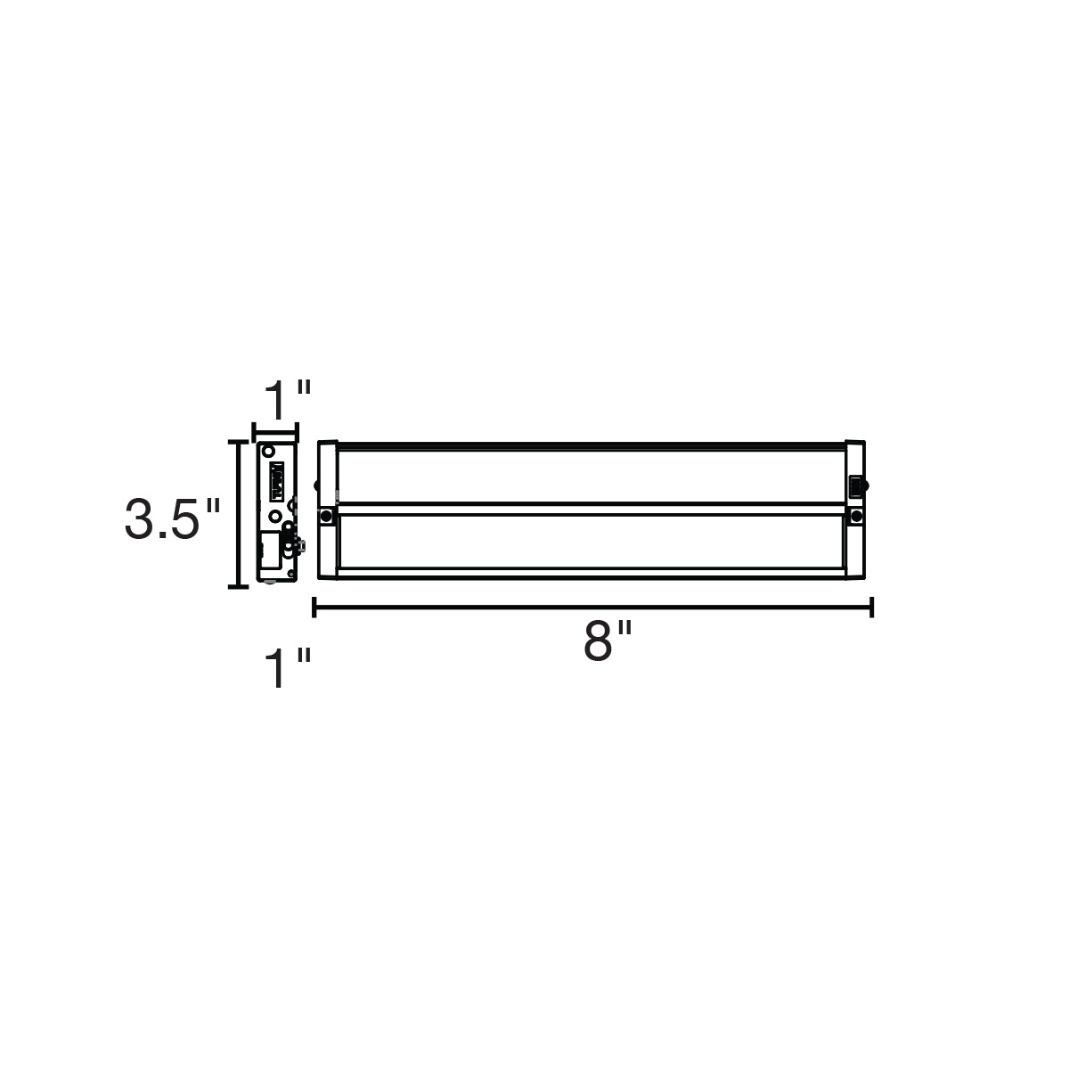 8" Undercabinet Bar