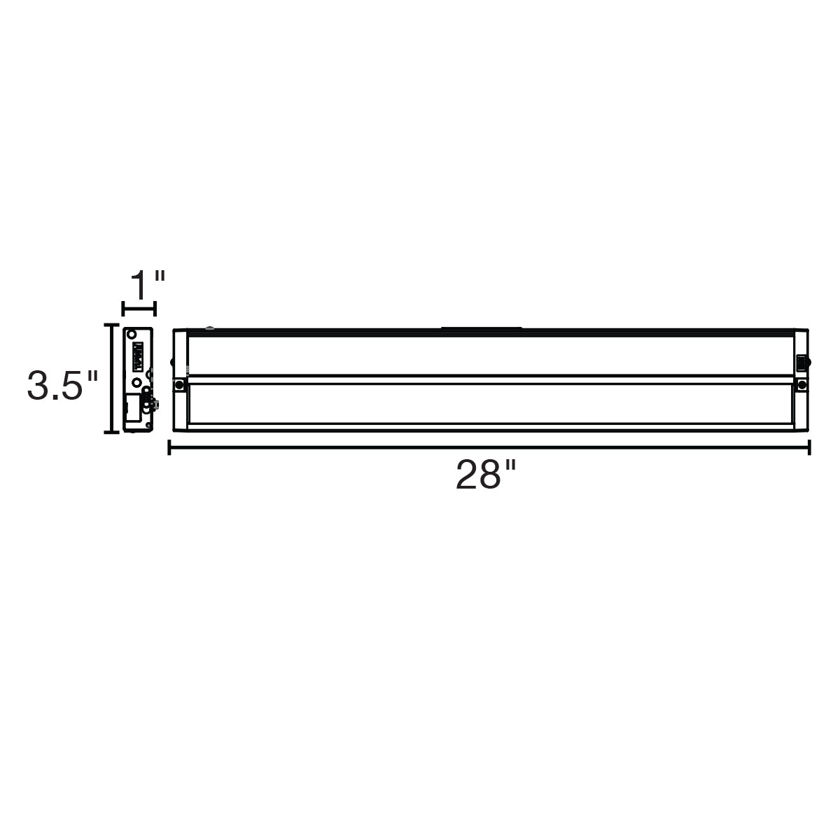 28" Undercabinet Bar