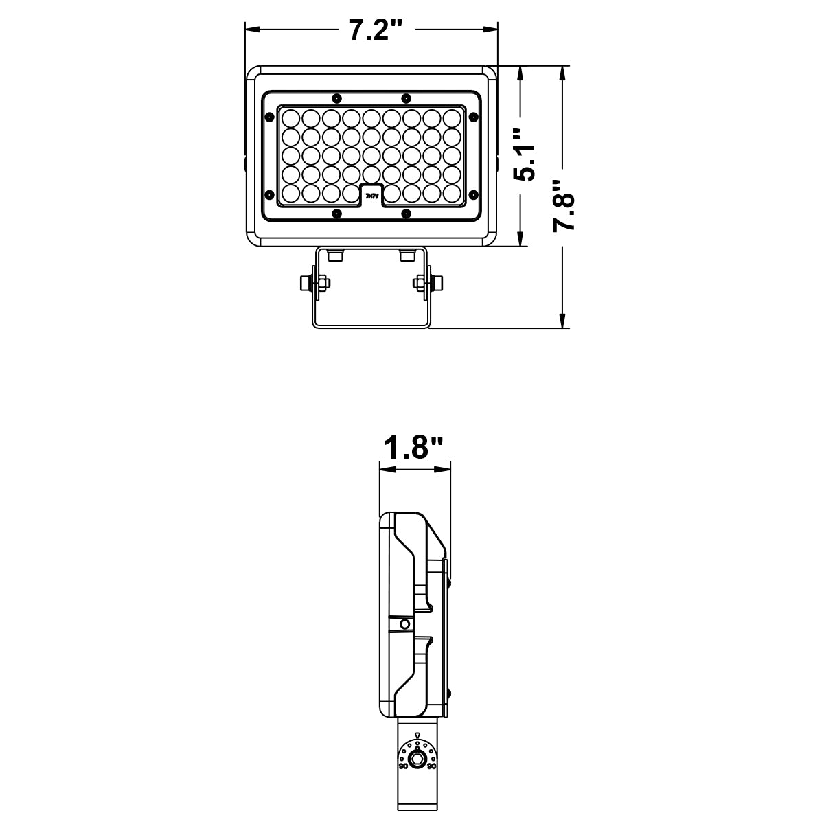 Mini Flood: M-Line Trunnion