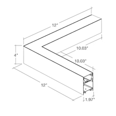 12x12" L-Shape Downlight