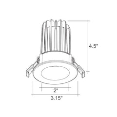 2" Smooth Downlight: SnapTrim-Line