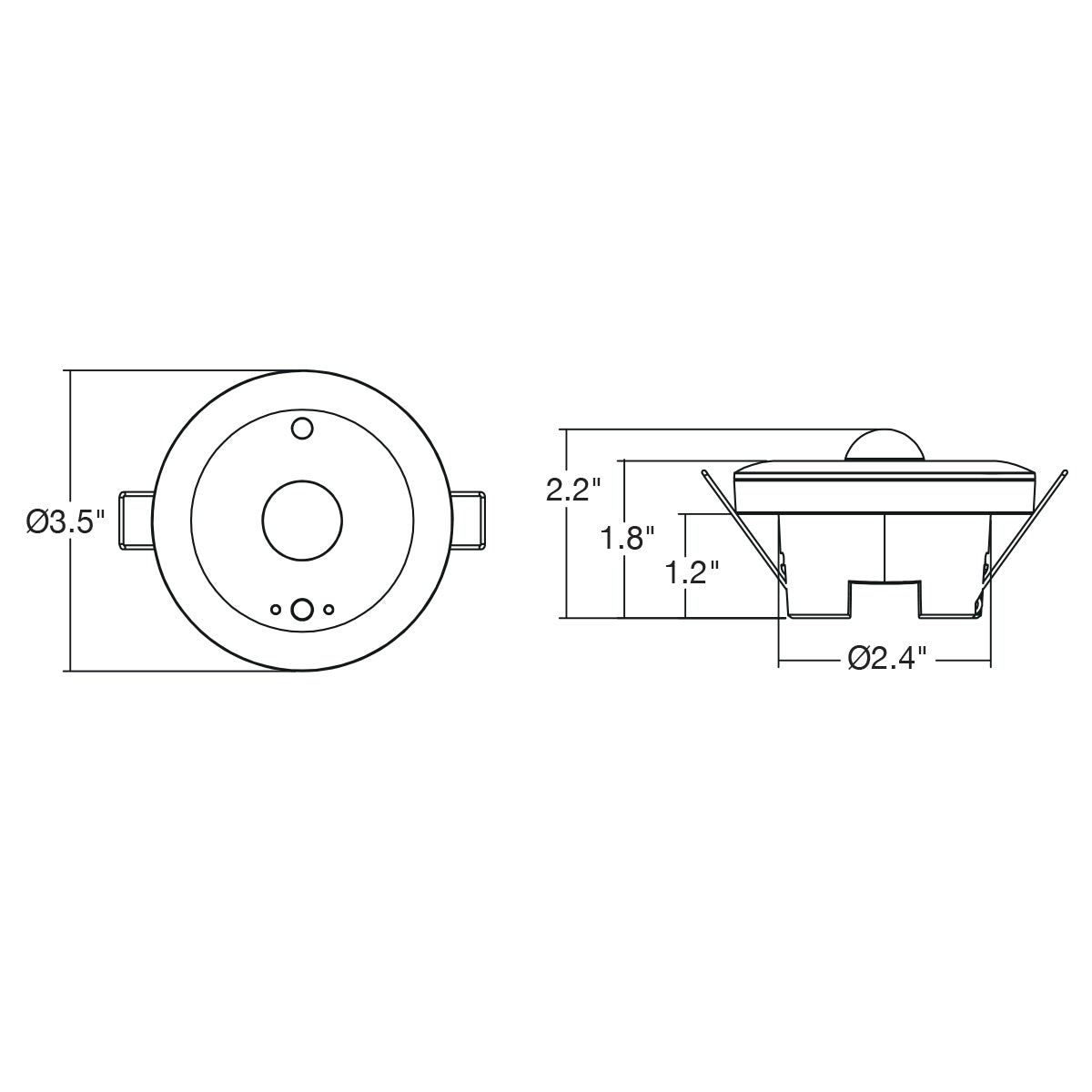 PIR Bi-Level + Daylight: Ceiling Sensor ENVISIONLS