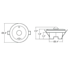 PIR Bi-Level + Daylight: Ceiling Sensor ENVISIONLS