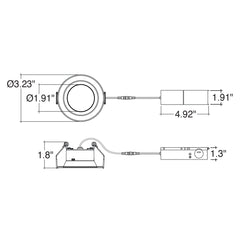 2" Retrofit Downlight: RDL-Line