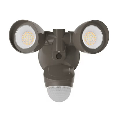 Security Light - Round Double Head PIR