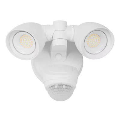 Security Light - Round Double Head PIR