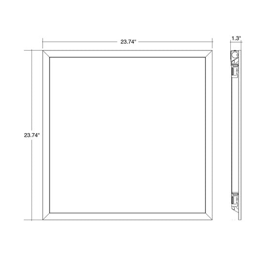2x2 LED Panel: Backlit-Line Control Ready
