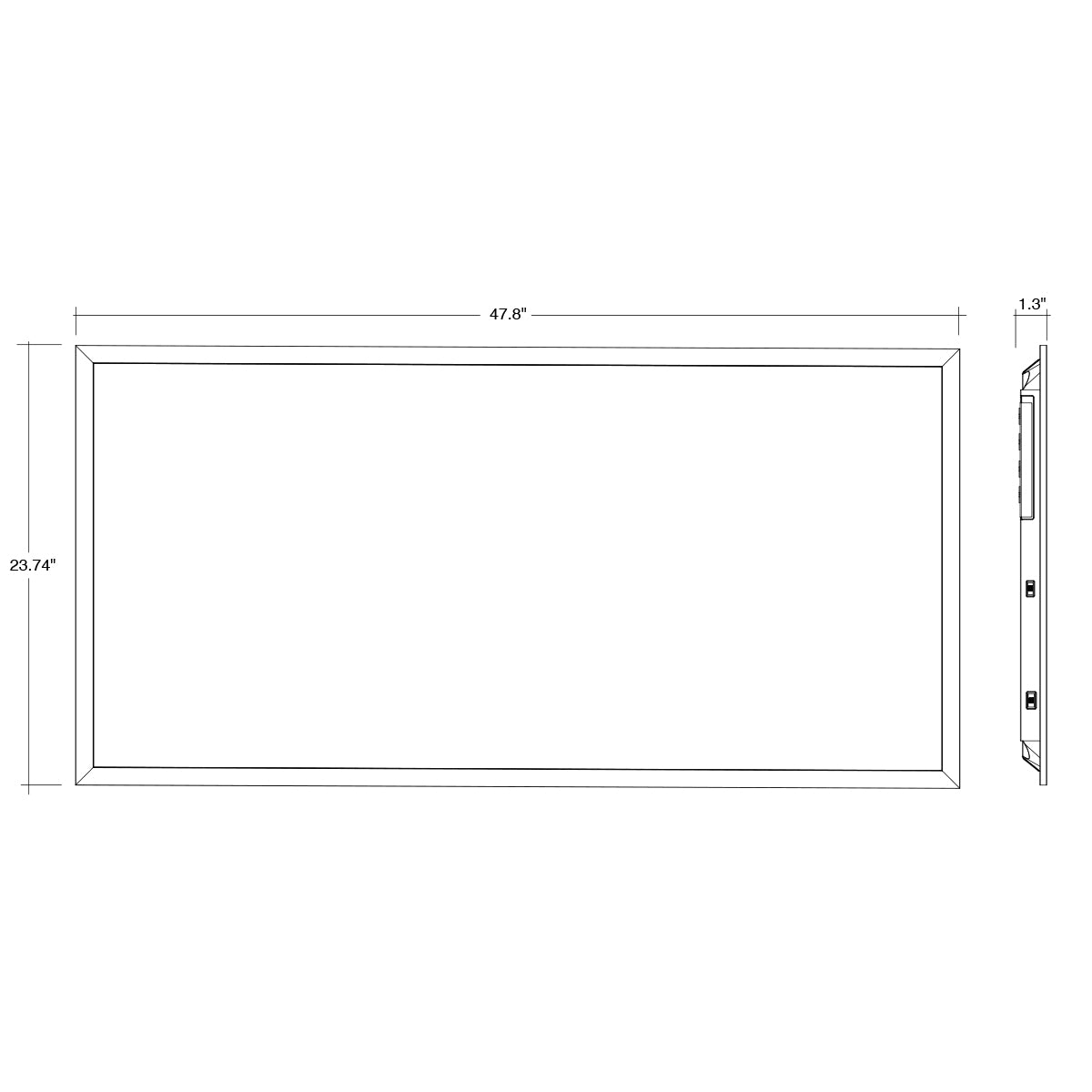 2x4 LED Panel: Backlit-Line Control Ready