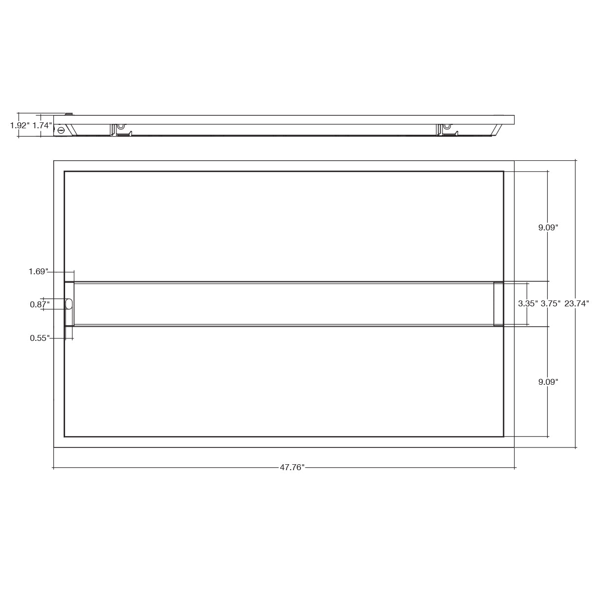 2x4 Troffer: GLIDE-Line