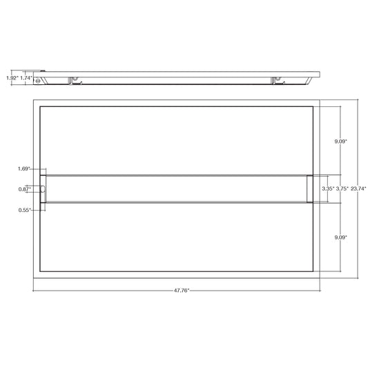 2x4 Troffer: GLIDE-Line