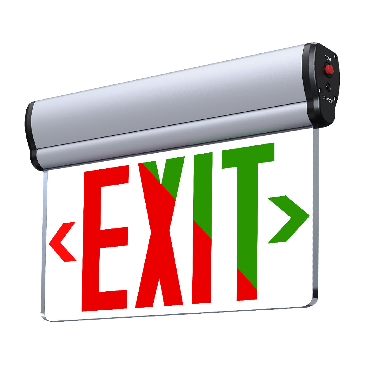 Emergency Exit Sign Red/Green Selectable Letters