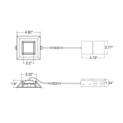 4" External J-Box: SQ-Line