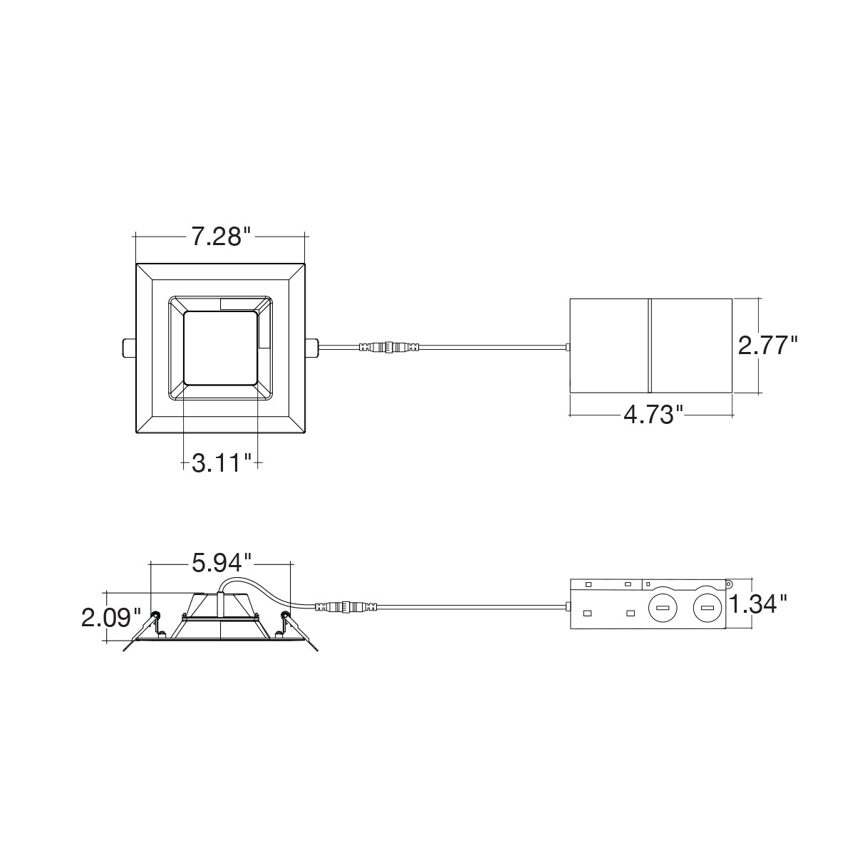 5/6" External J-Box: SQ-Line