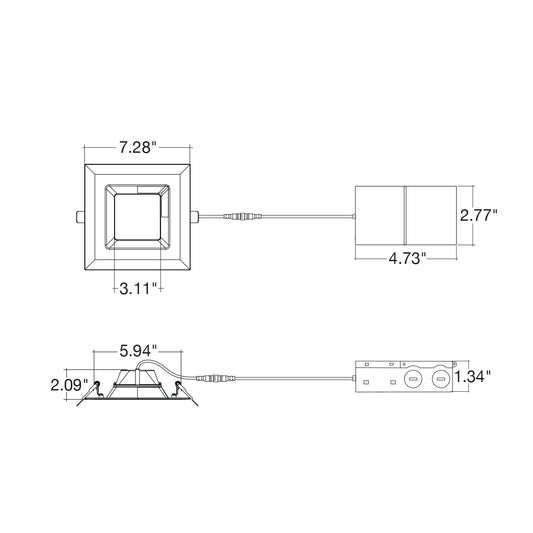 5/6" External J-Box: SQ-Line