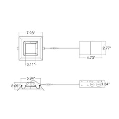 5/6" External J-Box: SQ-Line
