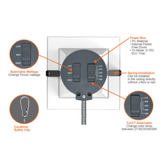 6" Square Commercial Downlight: CMD