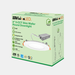 4" Round Slim Panel Wafer Downlight