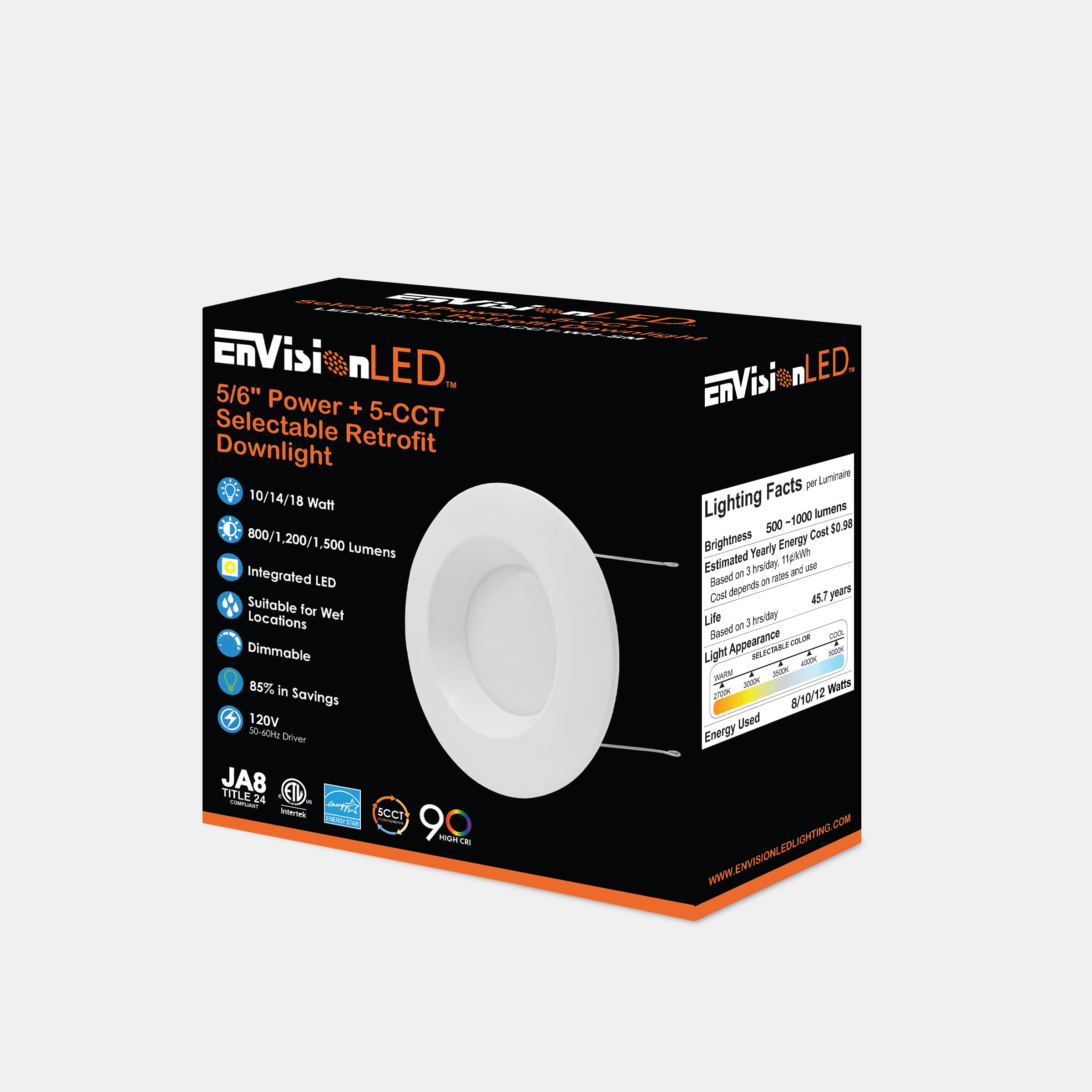 5/6" Retrofit Downlight: RDL-Line