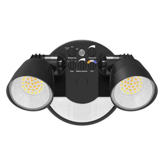 Security Light - Round Double Head PIR