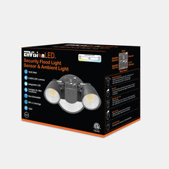 Security Light - Round Double Head PIR