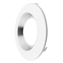 6" CMD: Clear-Specular Haze Reflector + White Trim