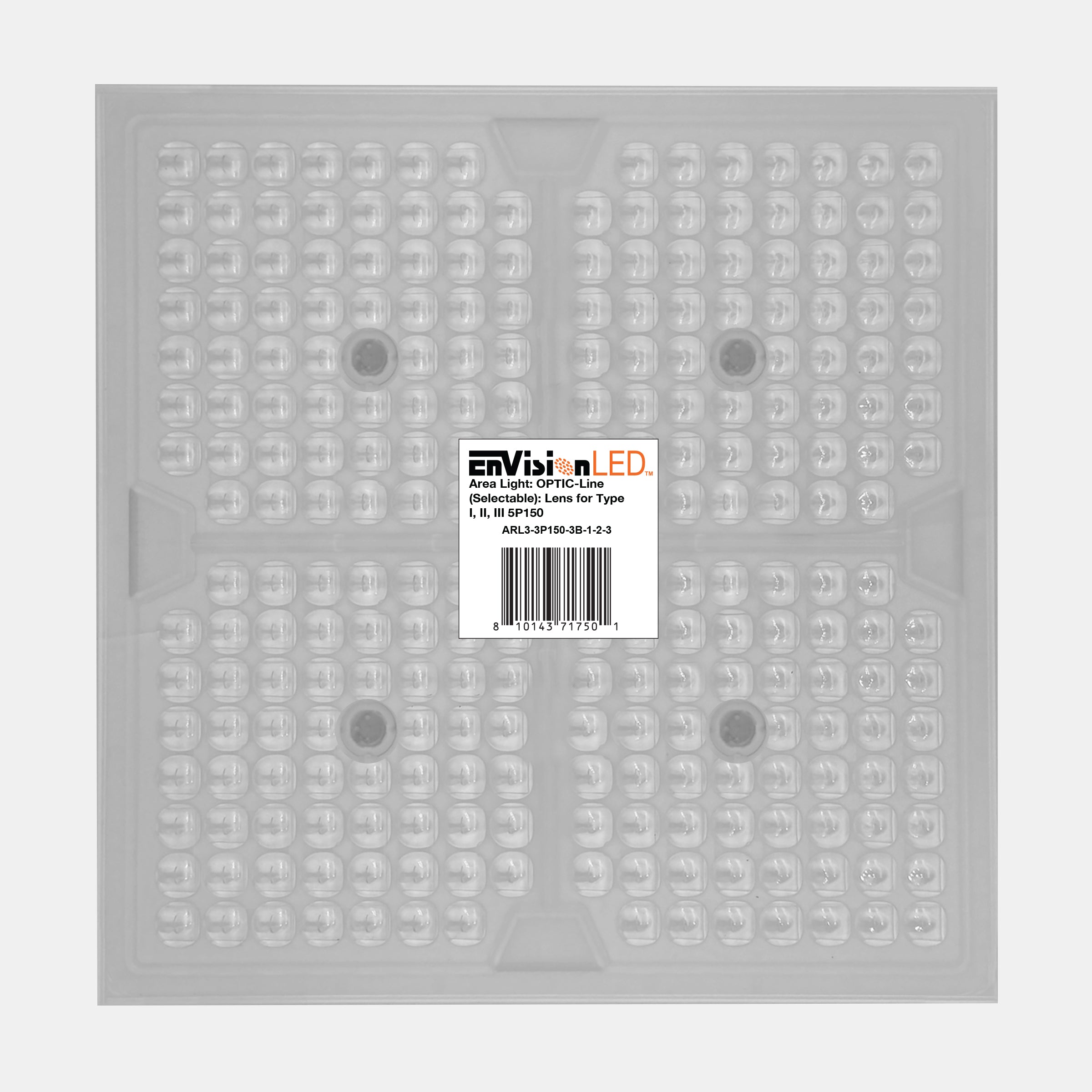Area Light: OPTIC-Line (Selectable): Lens for Type I, II, III 5P150