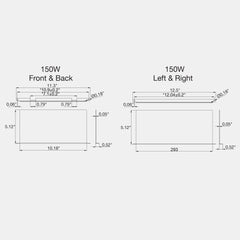 ARL3: OPTIC-Line: 4 Piece Shield for 5P150: BACK/FRONT/SIDES