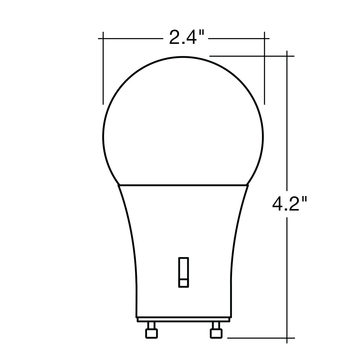 A19 GU24 60W Equivalent