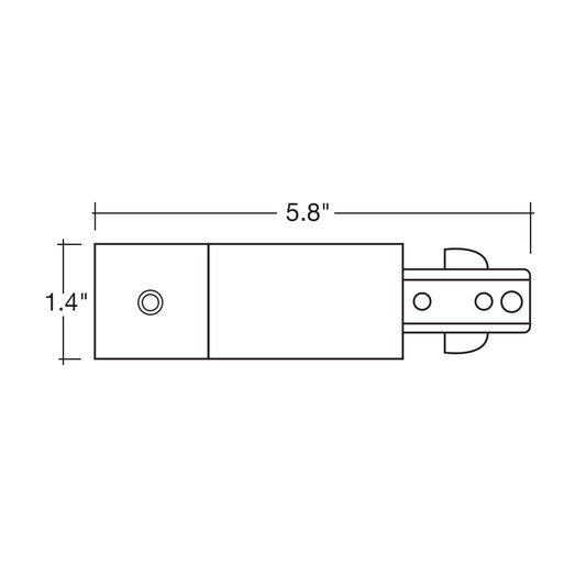 Conduit Power Feed: 3-wire power connector with conduit