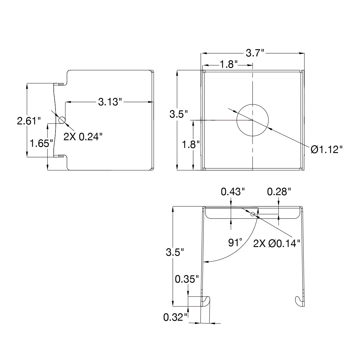 LHB: Pendant mount bracket for OPT
