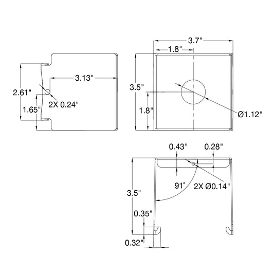 LHB: Pendant mount bracket for OPT