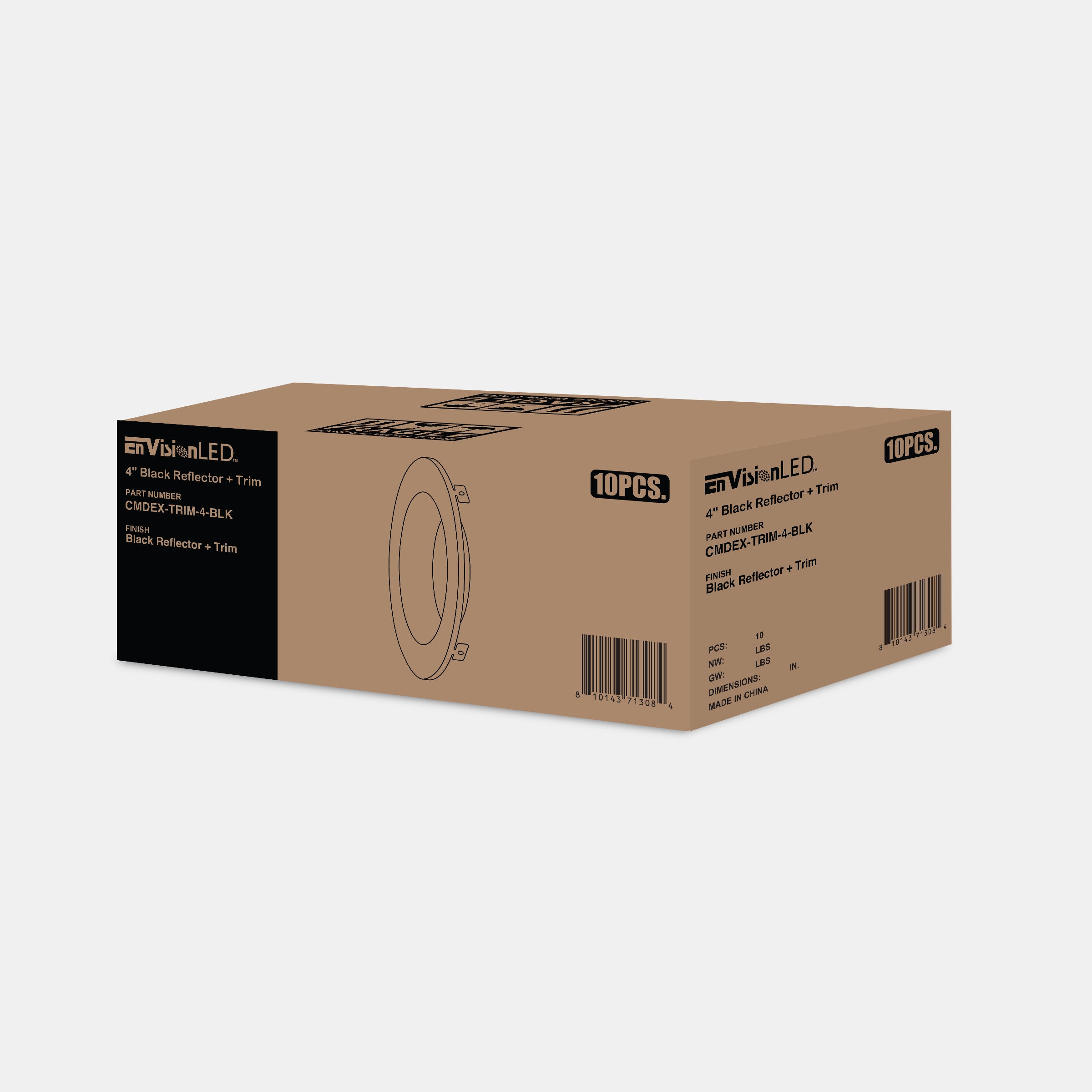 4" CMDEX : Black Reflector