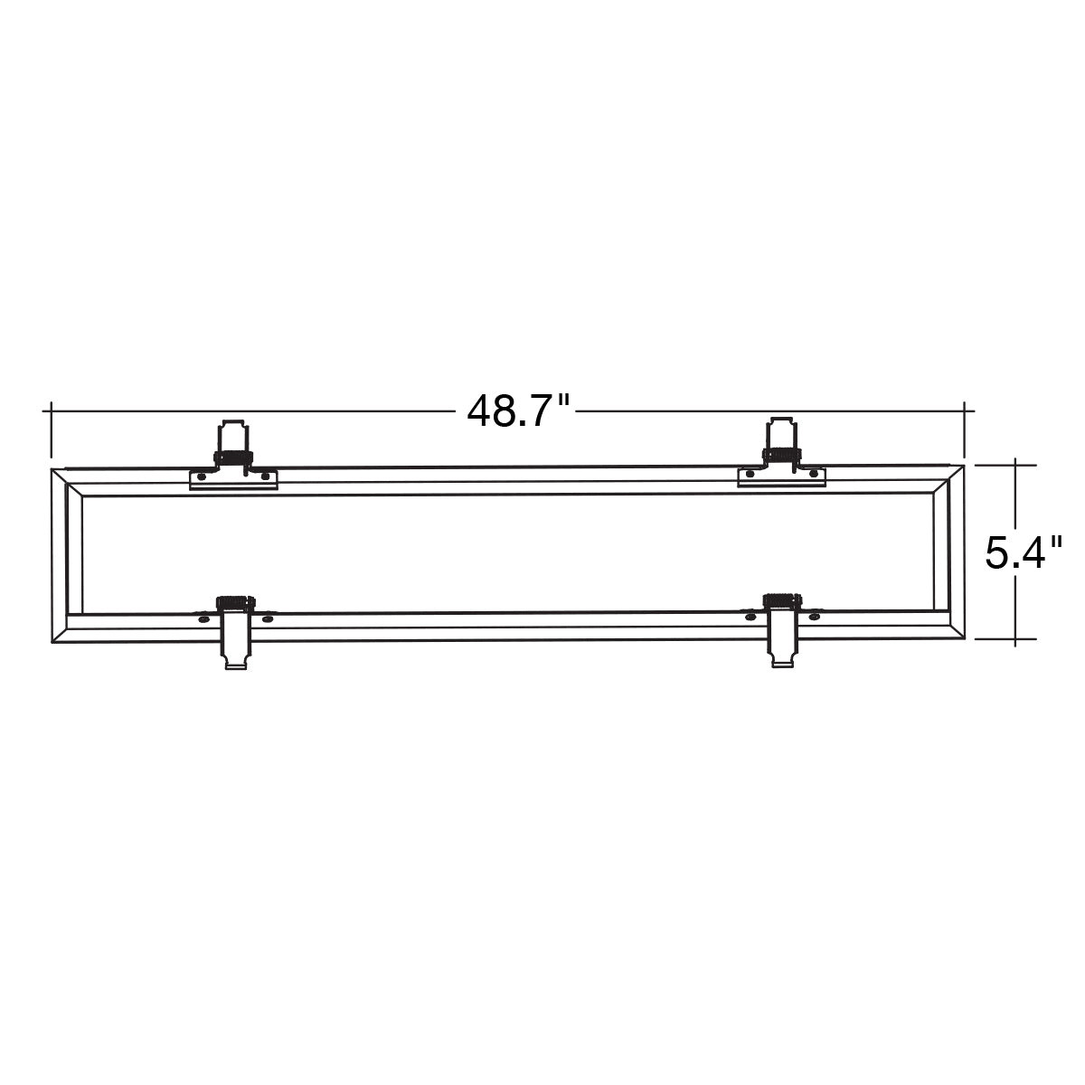 4"x4' Flange (Drywall) Kit