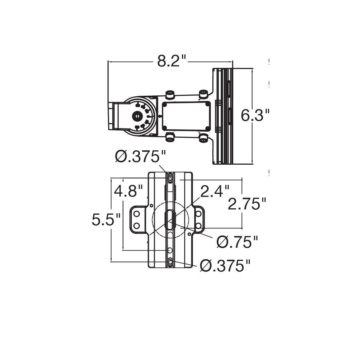 ARL3: Slip Fitter/Straight Arm Combo