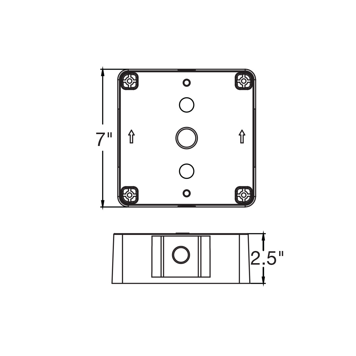 ARL3: Wall Mount Bracket (Requires ARL3-SA for mounting)