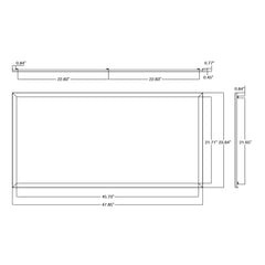 2x4 LED Panel: Backlit-Line Black Trim