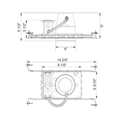 4" IC Rated Can: New Construction