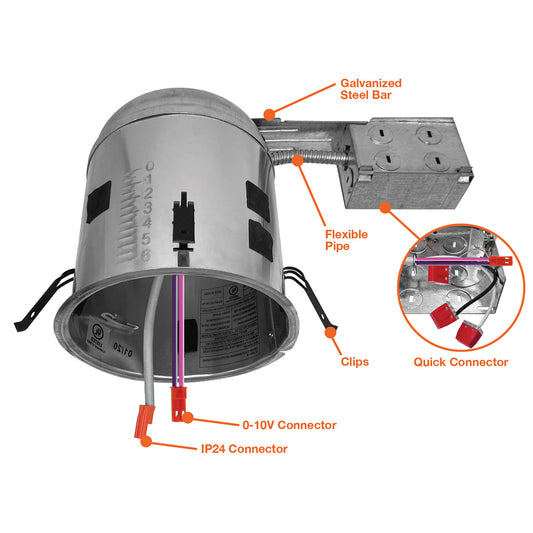 6" IC Rated Can: Retrofit                                          5-7 Day Lead Time