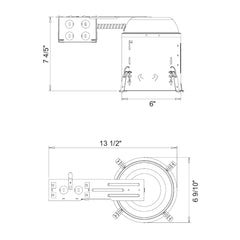 6" IC Rated Can: Retrofit                                          5-7 Day Lead Time