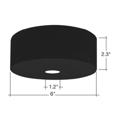 Pendant Canopy 2.3" Height: Fixed or Slanted J-box for pipe or EMB