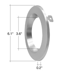 4" CMD: Clear-Specular Haze Reflector