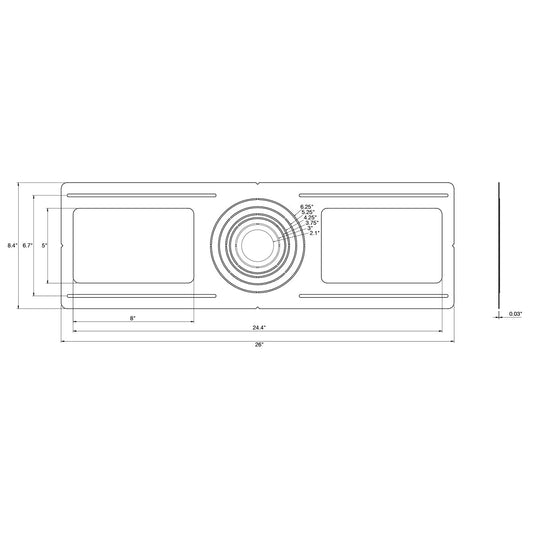 Universal Construction Plate: 2"3" 3.5" 4" 5" 6" Canless Downlights