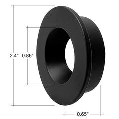 DLJBX-1: Black Round Smooth Trim