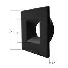 DLJBX-1: Black/White Square Smooth Trim