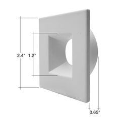 DLJBX-1: Black/White Square Smooth Trim