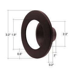 DLJBX-2: Bronze/Black/White Baffle trim