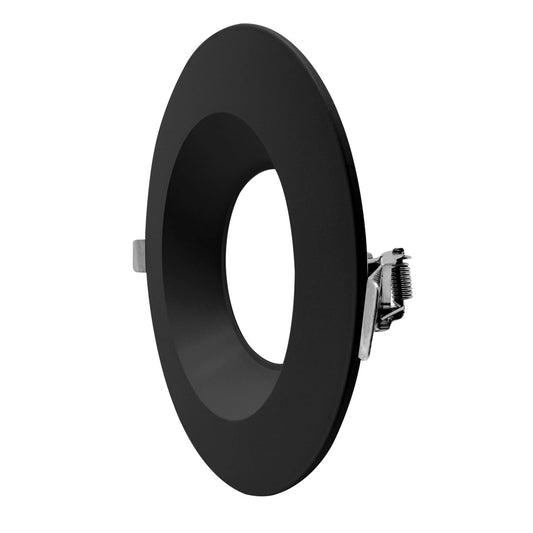 6" Regressed Gimbal Black Round Trim