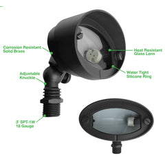 Landscape Flood Light: Small Round