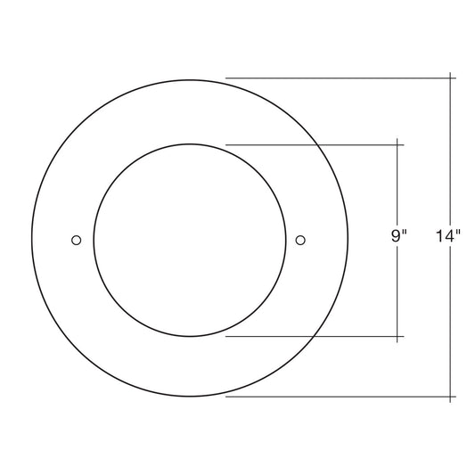 10" Goof Ring, Inner Dim: 9"
Outer Dim: 14.1"