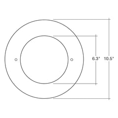 6" Goof Ring, Inner Dim: 6.3"
Outer Dim: 10.5"